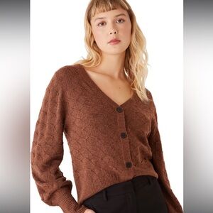 Like new Frank & Oak pointelle cardigan